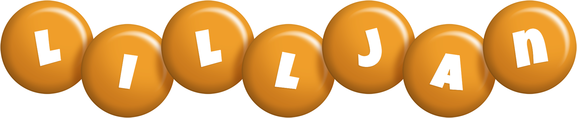 Lilljan candy-orange logo