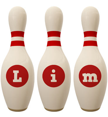 Lim bowling-pin logo
