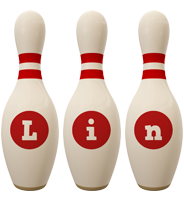 Lin bowling-pin logo