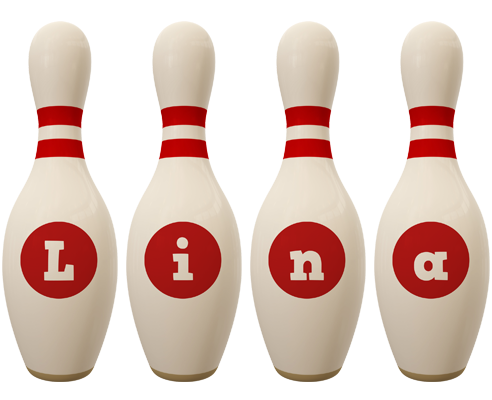 Lina bowling-pin logo
