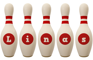 Linas bowling-pin logo