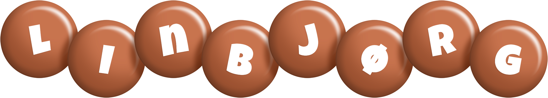 Linbjørg candy-brown logo