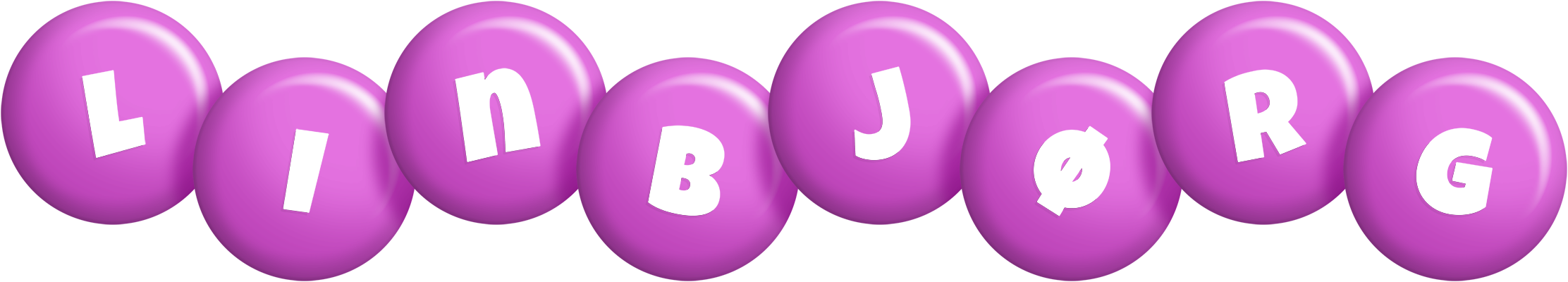 Linbjørg candy-purple logo
