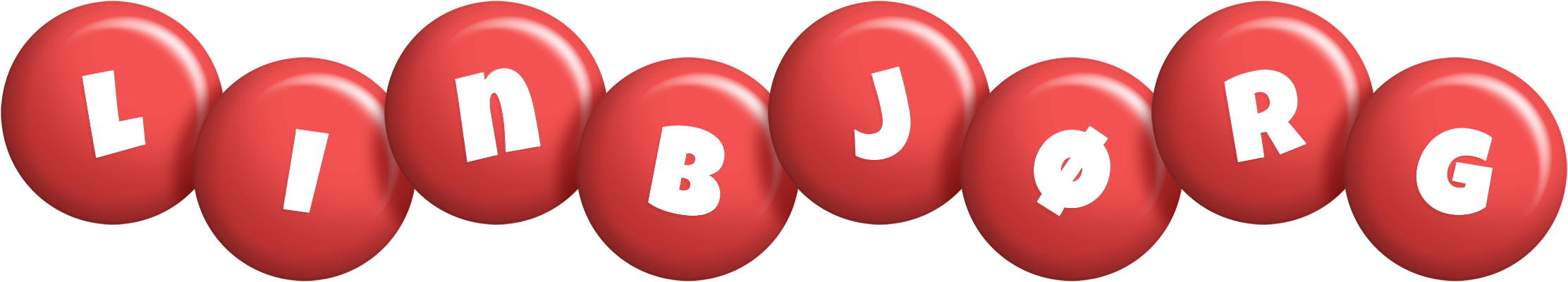 Linbjørg candy-red logo