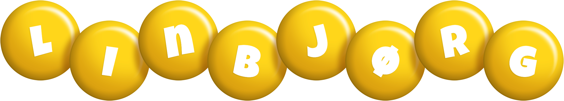 Linbjørg candy-yellow logo