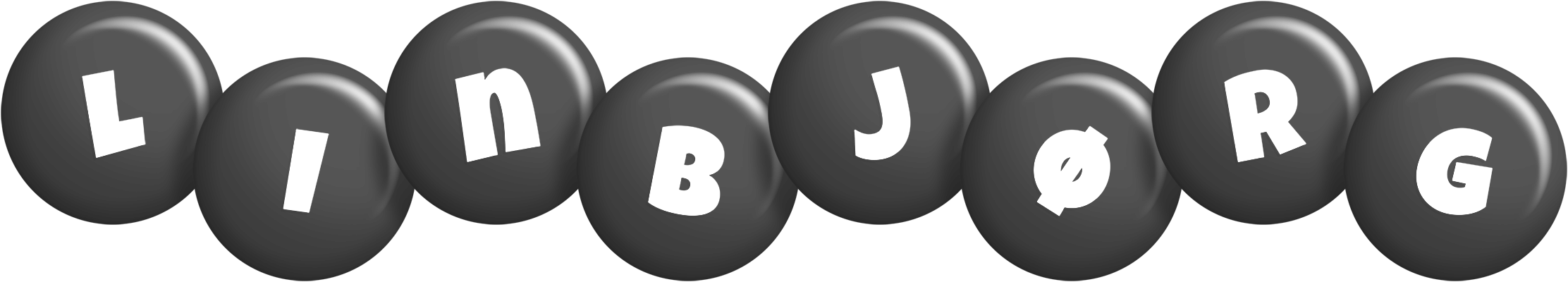 Linbjørg candy-black logo
