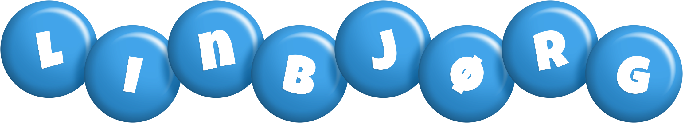 Linbjørg candy-blue logo