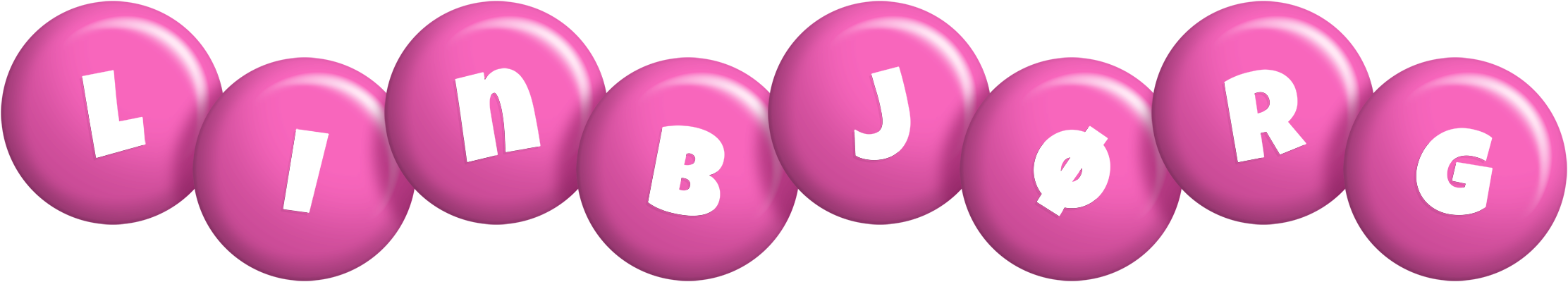 Linbjørg candy-pink logo