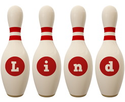 Lind bowling-pin logo