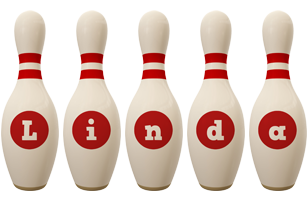 Linda bowling-pin logo