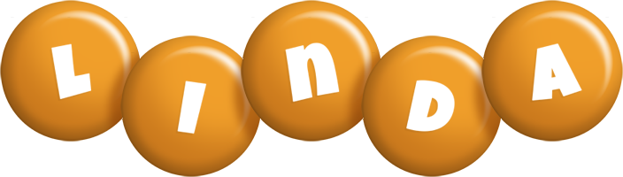 Linda candy-orange logo