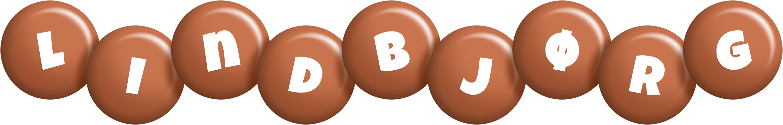 Lindbjørg candy-brown logo