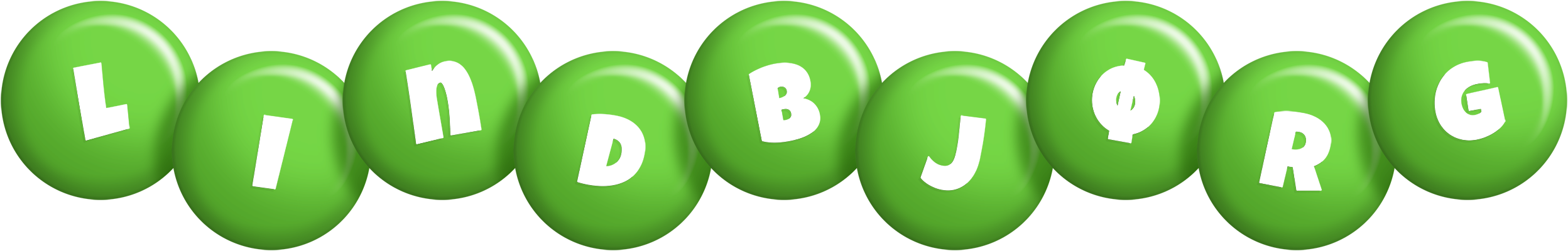 Lindbjørg candy-green logo
