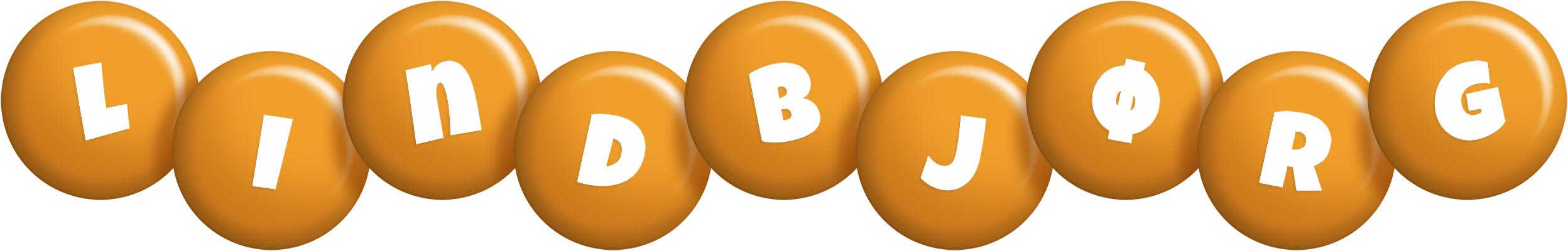 Lindbjørg candy-orange logo