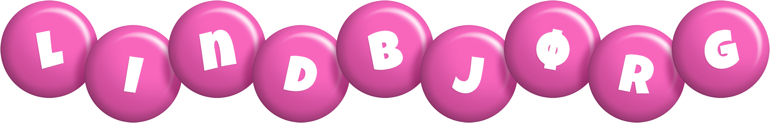 Lindbjørg candy-pink logo