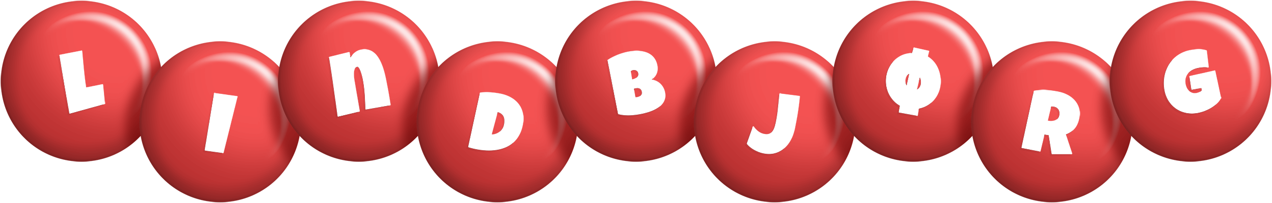 Lindbjørg candy-red logo