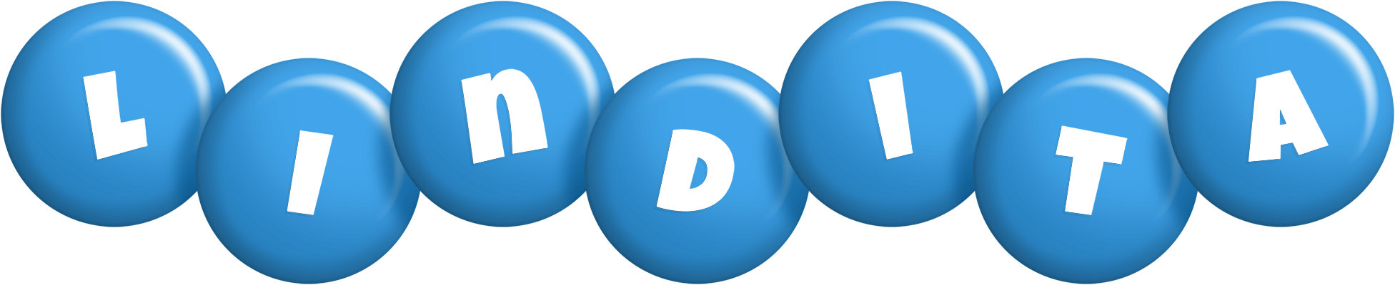 Lindita candy-blue logo
