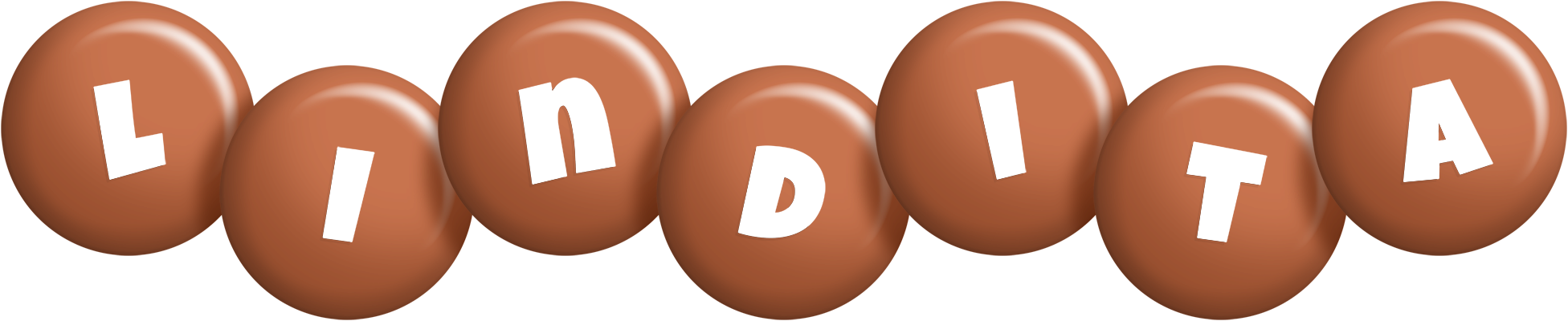 Lindita candy-brown logo
