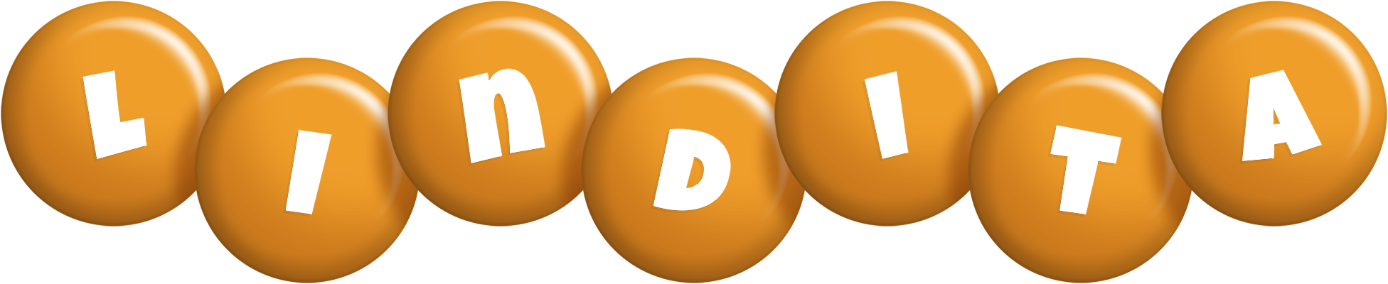 Lindita candy-orange logo
