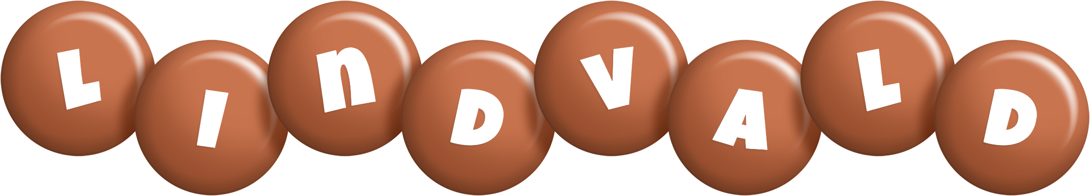 Lindvald candy-brown logo