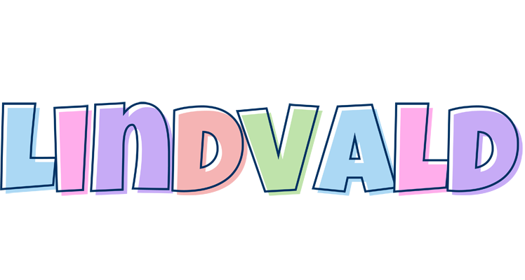 Lindvald pastel logo