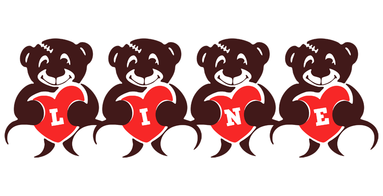 Line bear logo