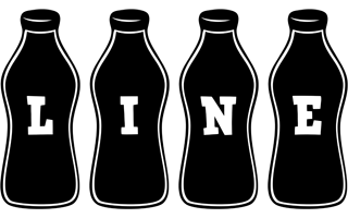 Line bottle logo