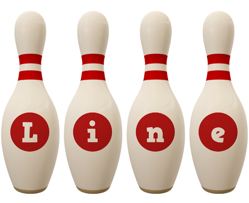Line bowling-pin logo