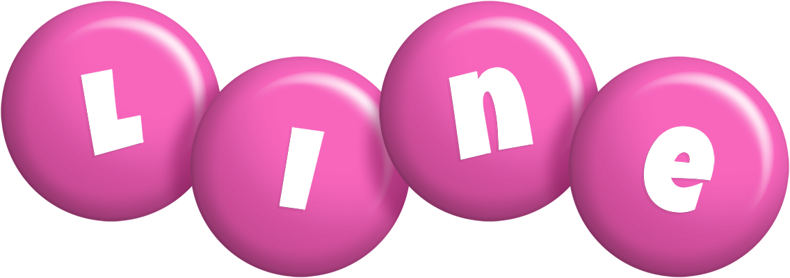 Line candy-pink logo