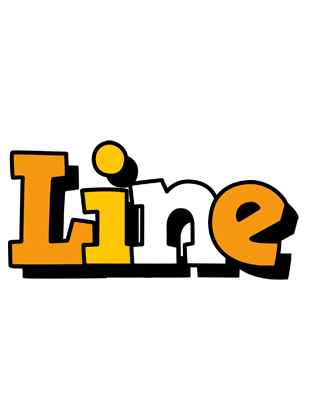 Line cartoon logo