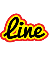Line flaming logo