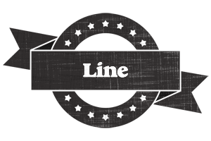 Line grunge logo