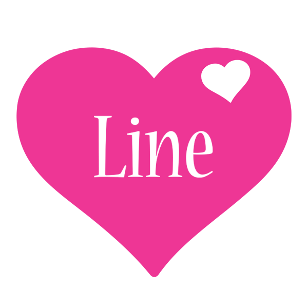 Line love-heart logo
