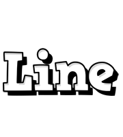 Line snowing logo