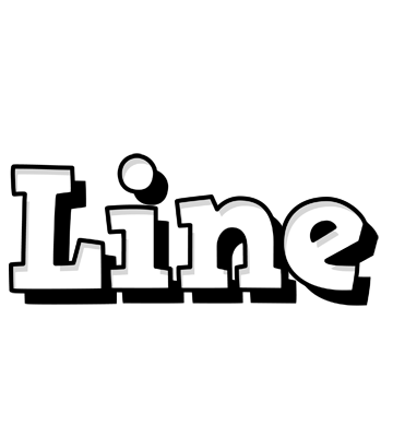 Line snowing logo