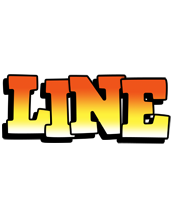 Line sunset logo