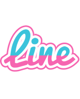 Line woman logo