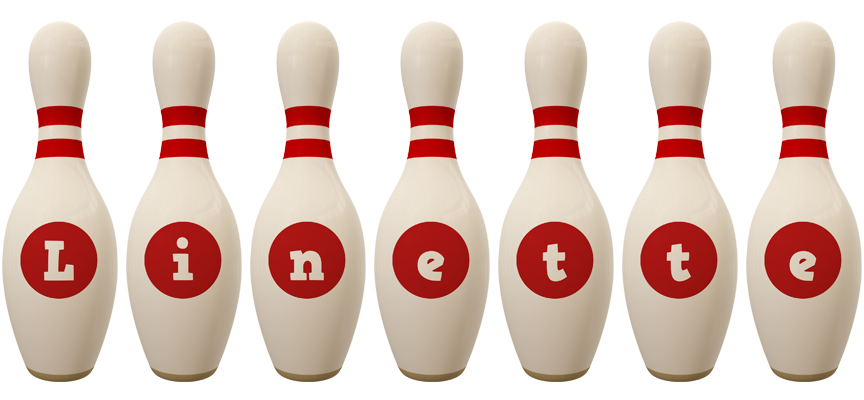 Linette bowling-pin logo