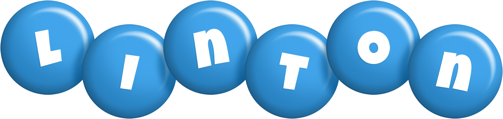 Linton candy-blue logo