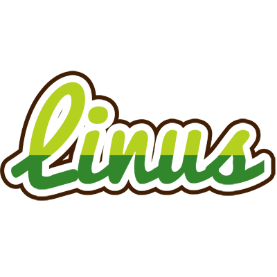 Linus golfing logo