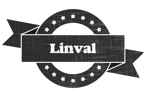 Linval grunge logo