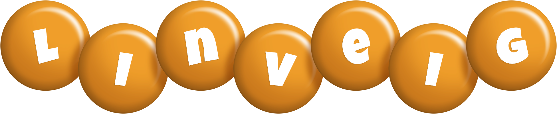 Linveig candy-orange logo