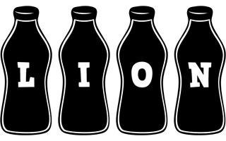 Lion bottle logo