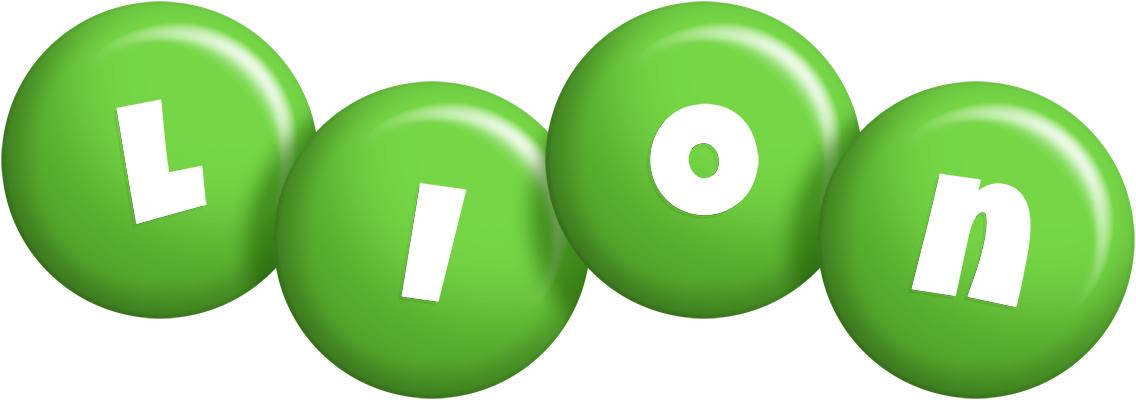 Lion candy-green logo
