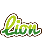 Lion golfing logo