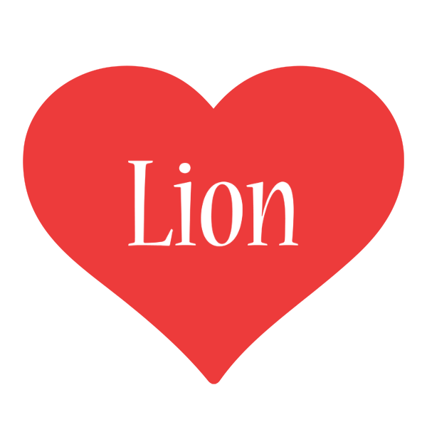 Lion love logo