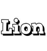 Lion snowing logo