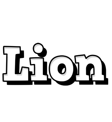 Lion snowing logo