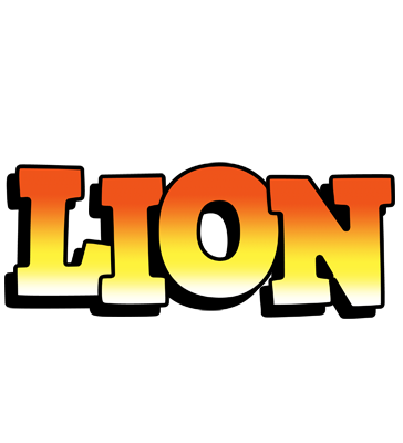 Lion sunset logo