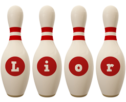 Lior bowling-pin logo